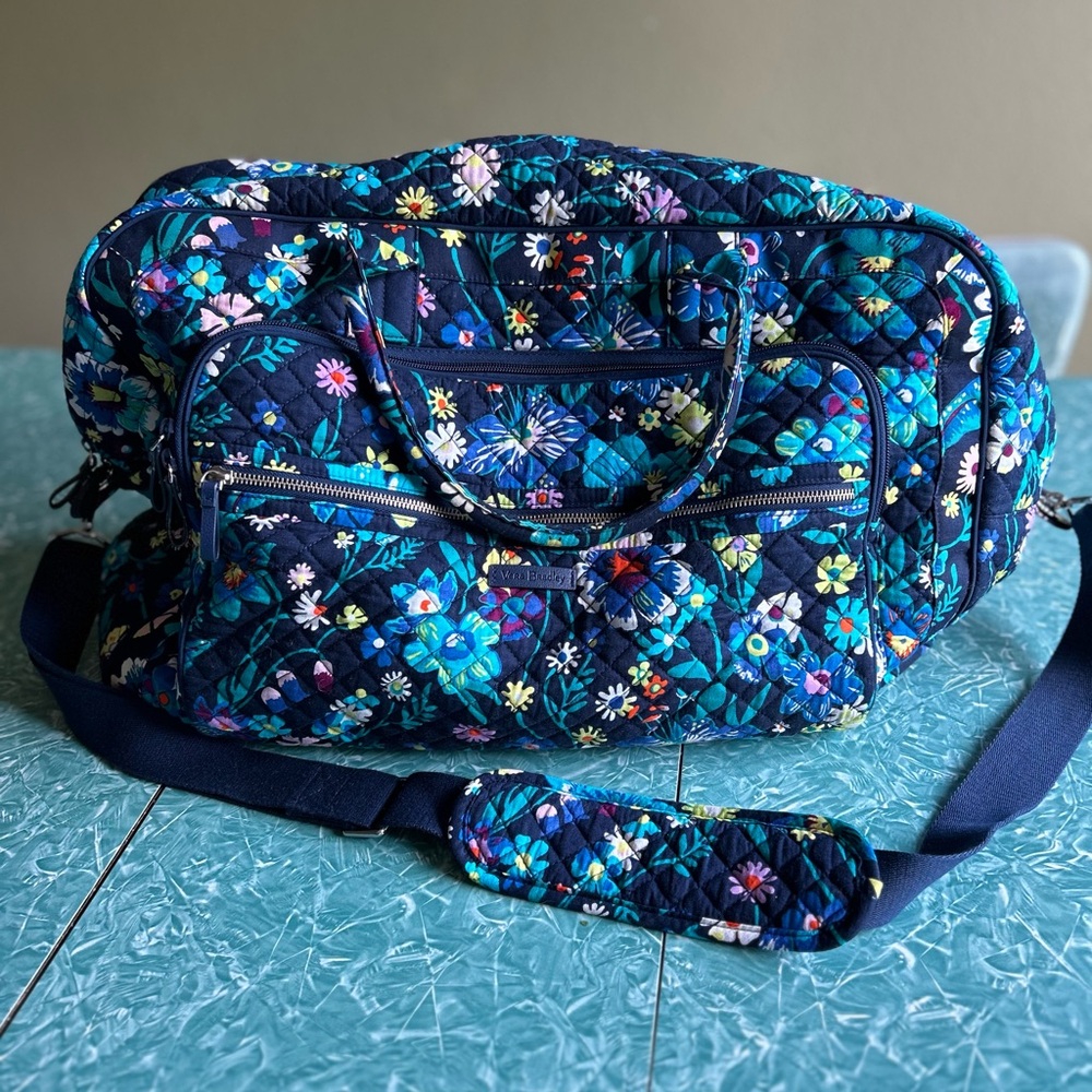 Vera Bradley Moonlight Garden Large Travel Duffel Bag